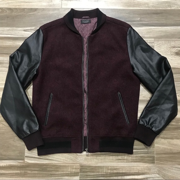 zara man varsity jacket